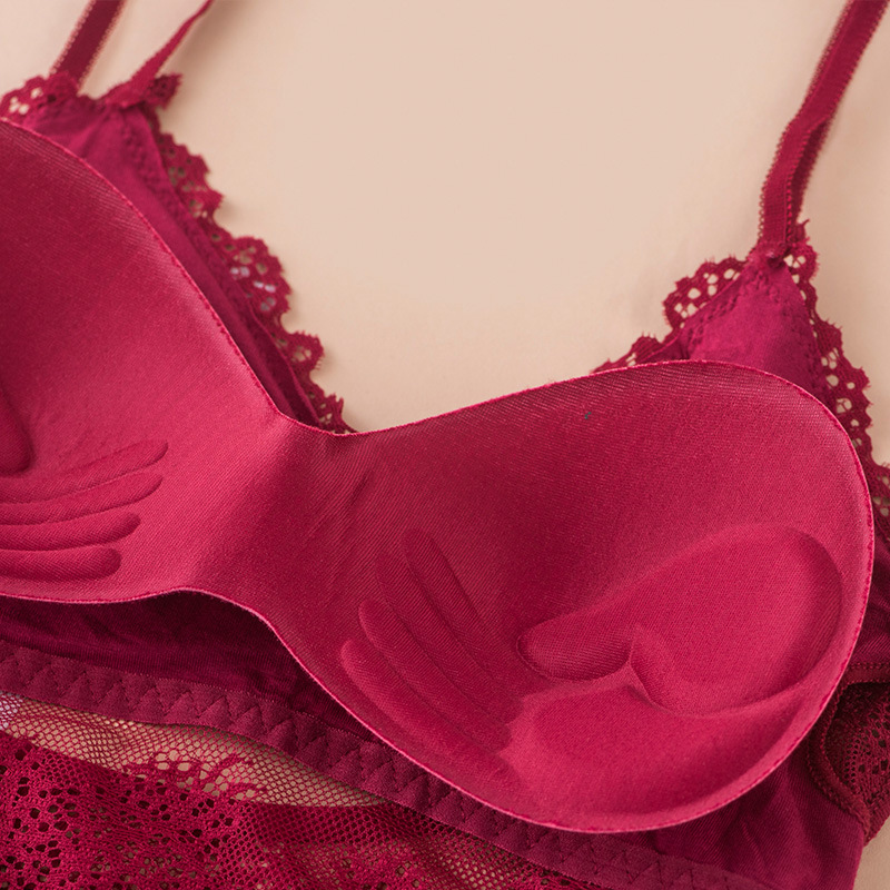 Soutien-gorge Push Up en dente - Bralette Triangle Set avis et prix