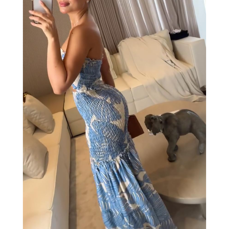 Robe de vacances florale CHICM - Maxi Dress Halter avis et prix